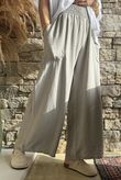 Basso Shirring Wide Leg Pant Taupe